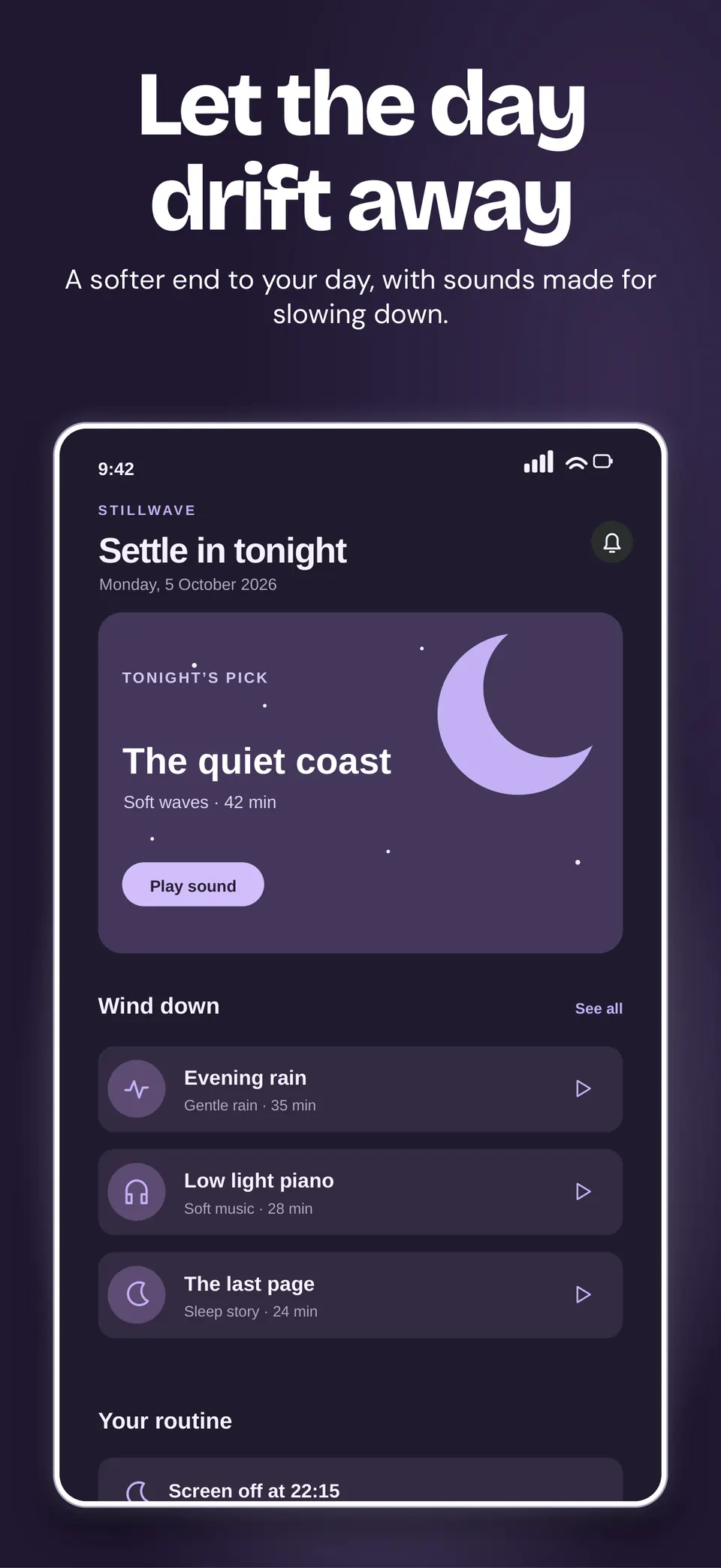 The Dark App Store screenshot set design made for a third business, with its own details and brand.