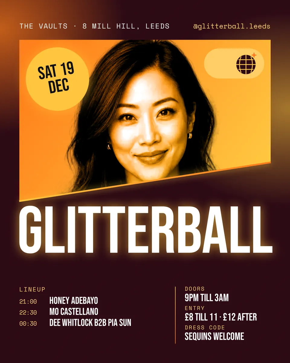 The Club night flyer design made for a third business, with its own details and brand.