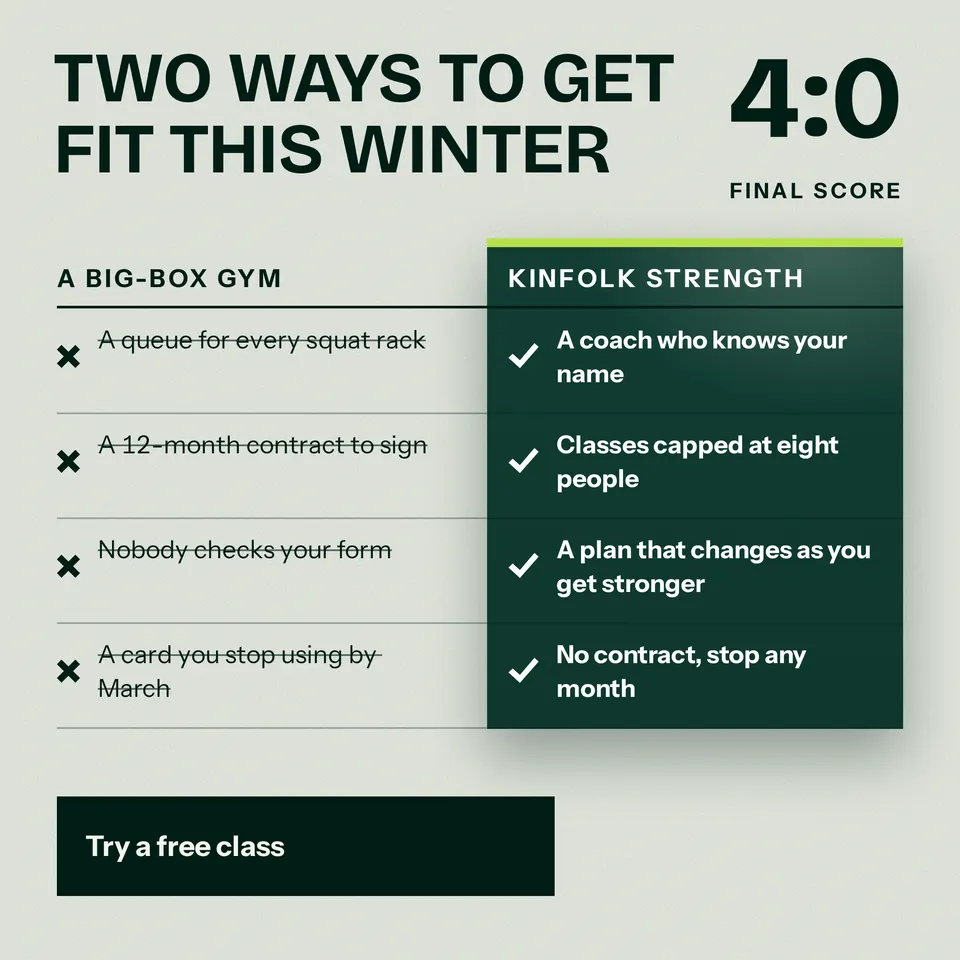 The Comparison ad design made for a third business, with its own details and brand.