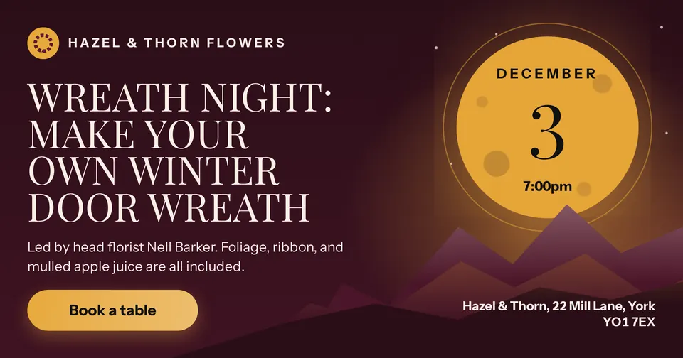 The Event invite ad design made for a second business, with its own details and brand.