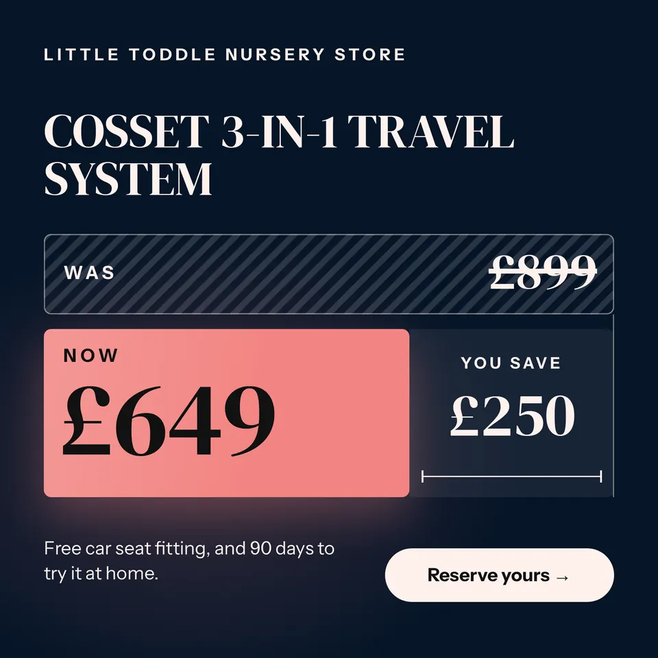 The Sale price ad design made for a third business, with its own details and brand.