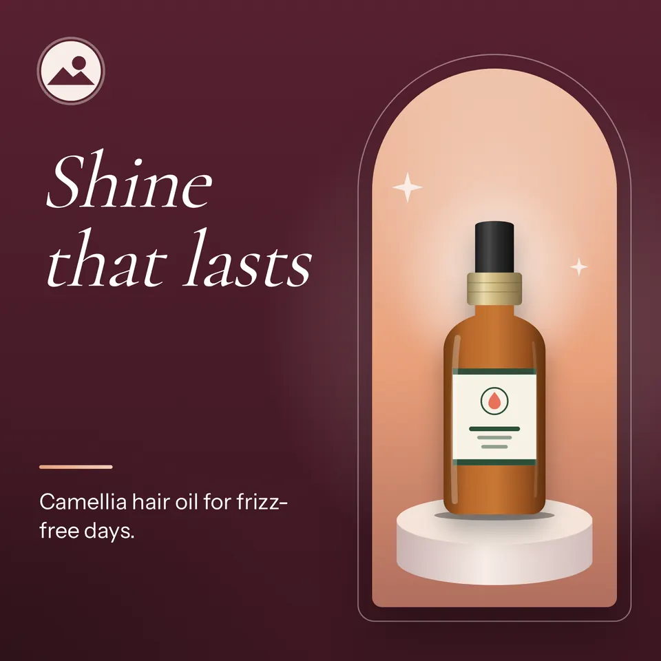 The Product spotlight design made for a third business, with its own details and brand.