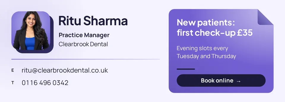 The Promo email signature design made for a third business, with its own details and brand.