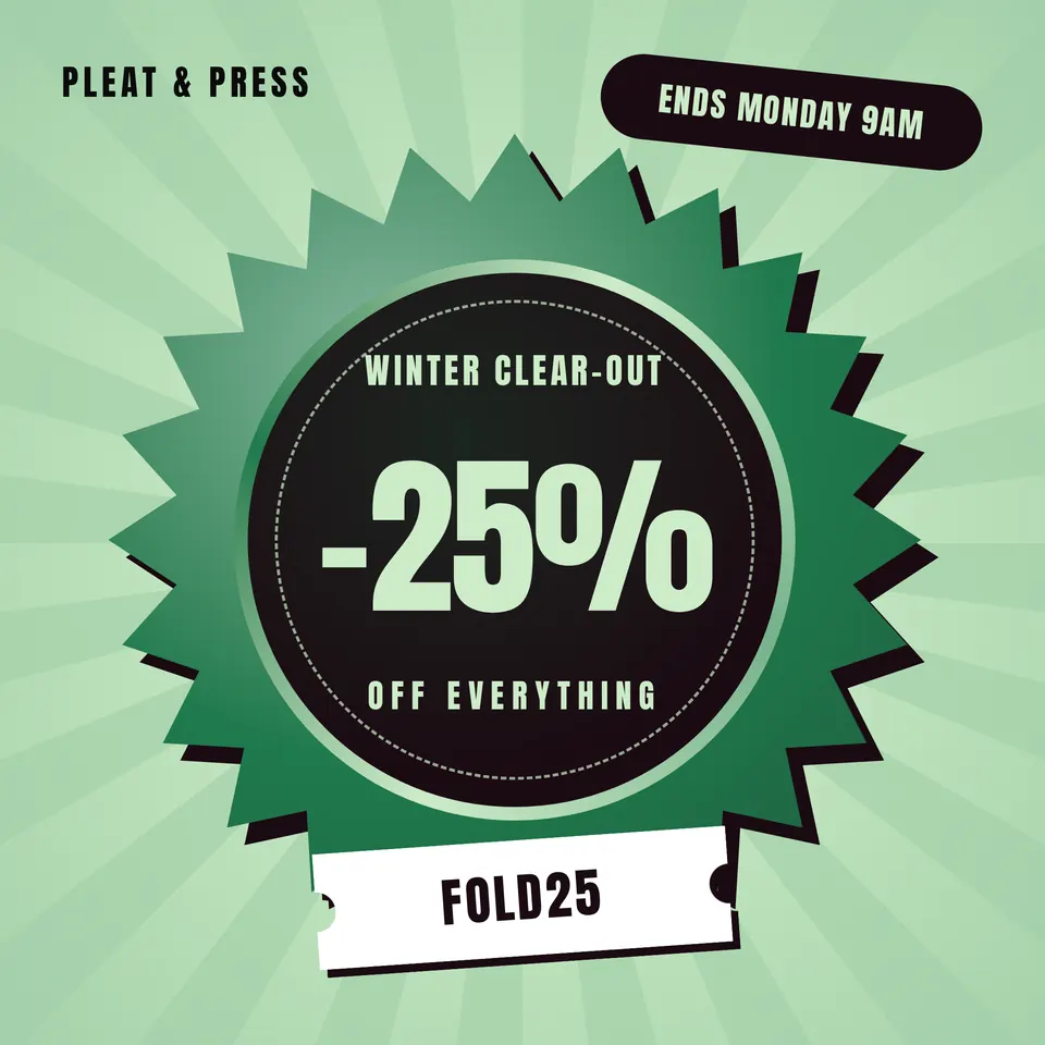 The Weekend sale sticker design made for a second business, with its own details and brand.
