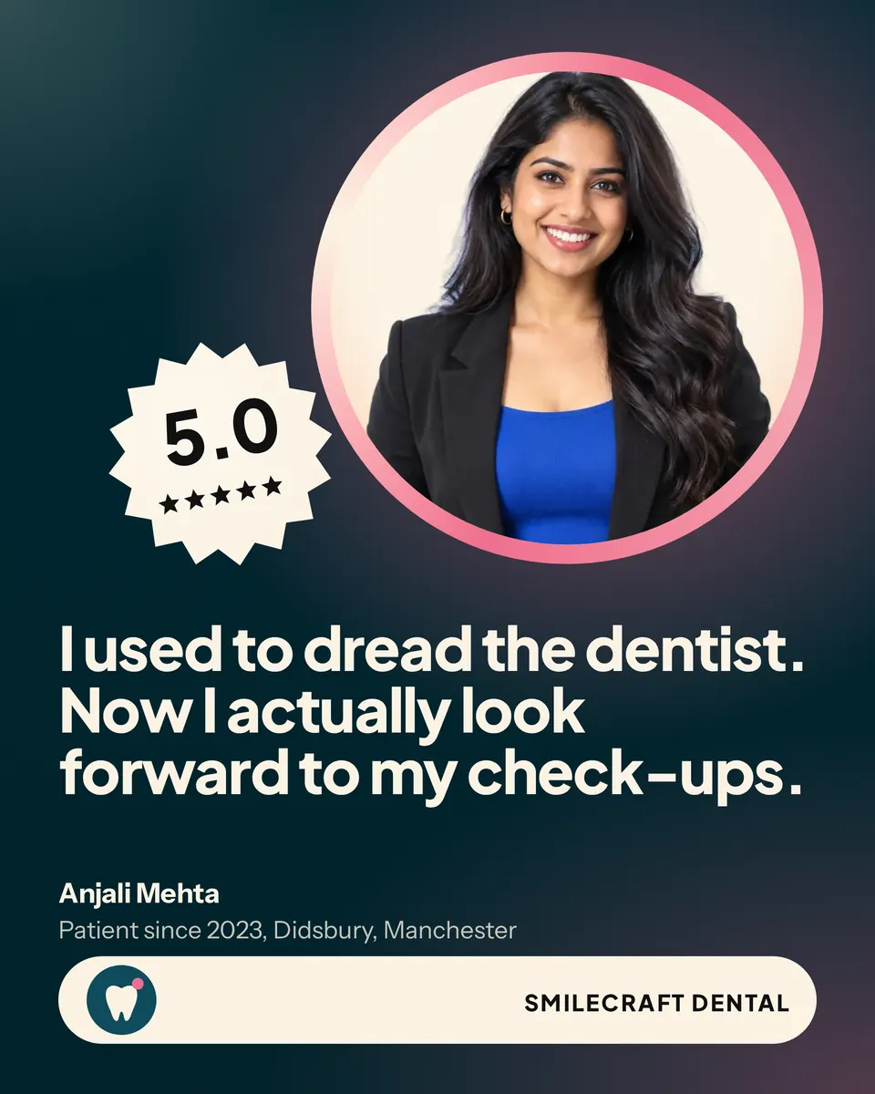 The Testimonial ad design made for a third business, with its own details and brand.