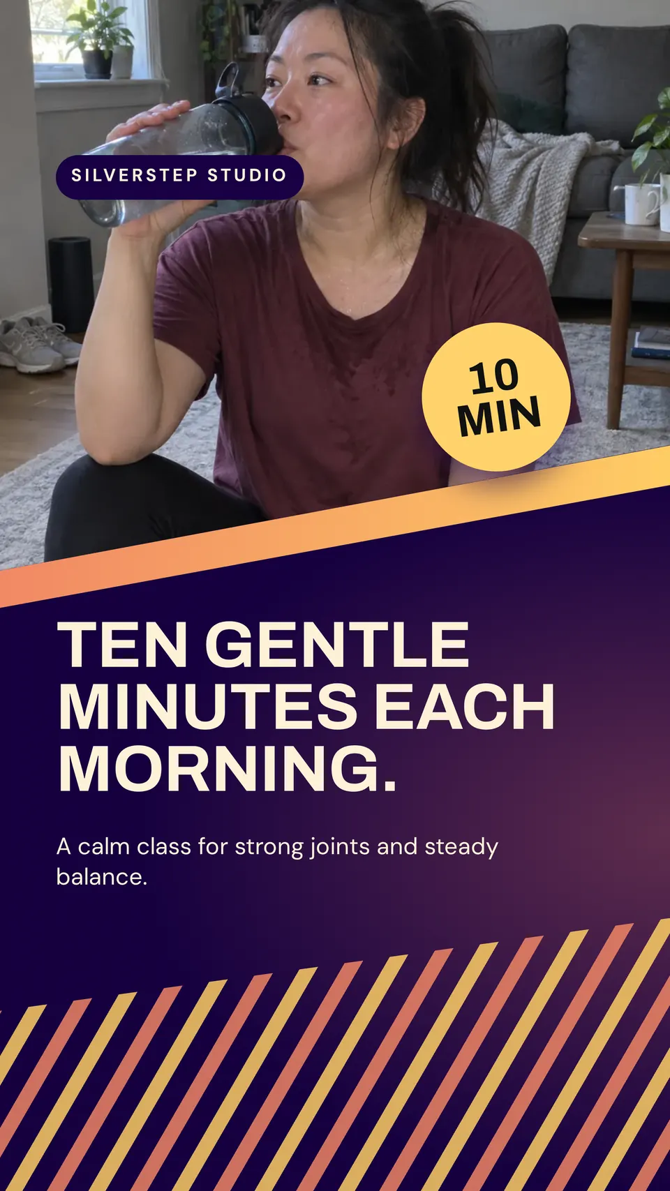 The TikTok short workouts design made for a third business, with its own details and brand.
